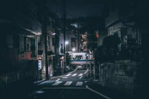 empty street at night