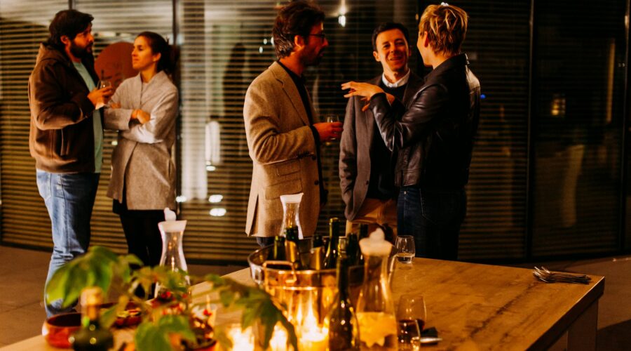 people talking