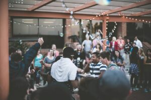 people gathered for a party