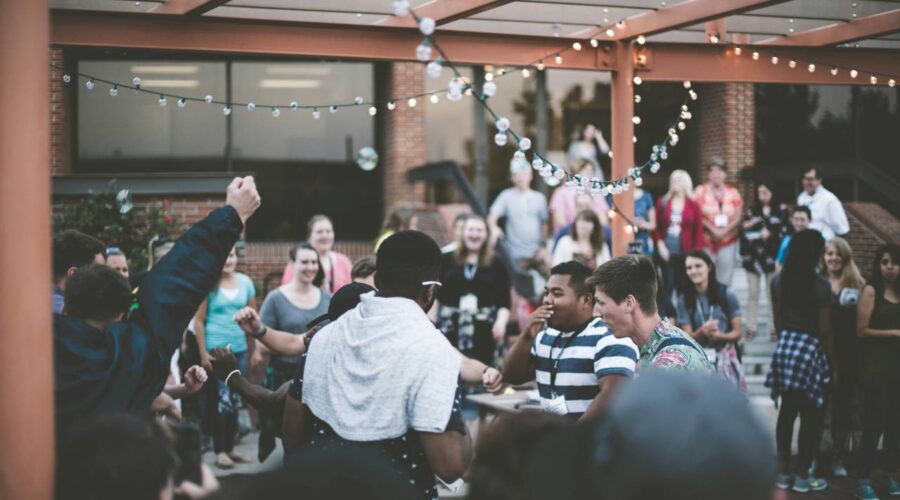 people gathered for a party