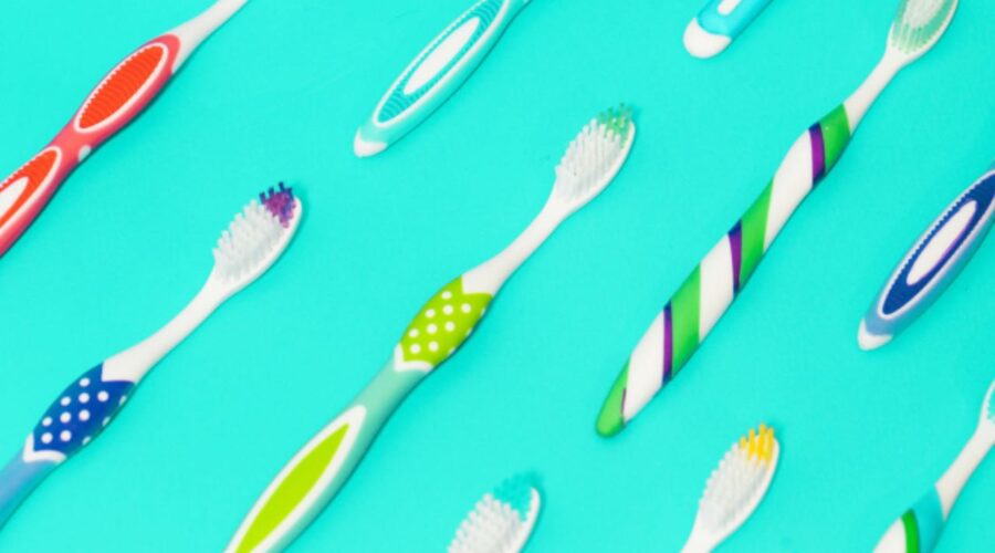 a photo of assorted toothbrushes
